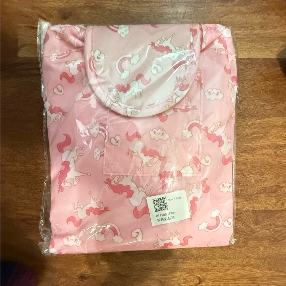 Pink Unicorn travel makeup bag